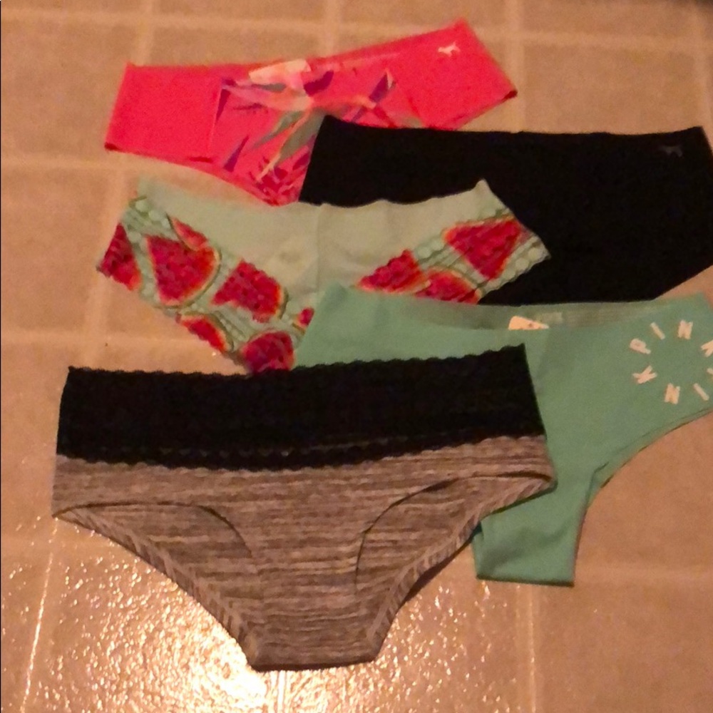 NWT VS Pink Panty Bundle (5/$25)